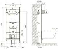 Rezervor WC îngropat cu cadru Imprese i-Frame i5220 imaginea #2 — magazin online Desire.md