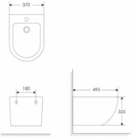 Биде Imprese Lesna Black i11547 black фото №2 — интернет-магазин Desire.md