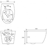 Унитаз Imprese Safir i11217 фото №2 — интернет-магазин Desire.md