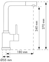 Смеситель для кухни Plados Politek20 UM 42 Titanium фото №2 — интернет-магазин Desire.md
