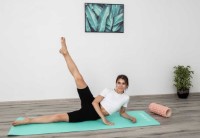Covoraș fitness Enero Fitness Yoga Mat (1040592) Mint Gray imaginea #2 — magazin online Desire.md
