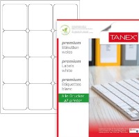 Самоклеящиеся этикетки для принтера Tanex A4/100p 12pcs (TN02012)