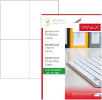 Самоклеящиеся этикетки для принтера Tanex A4/100p 4pcs (TN02204) фото №1 — интернет-магазин Desire.md