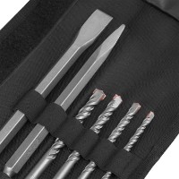 Set de burghie Dnipro-M SDS+ 6pcs (6 8 10 12mm) imaginea #2 — magazin online Desire.md