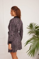 Банный халат Ajoure T5140 Print Grey 2XL фото №2 — интернет-магазин Desire.md