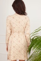 Банный халат Ajoure T5140 Print Flowers Beige XL фото №3 — интернет-магазин Desire.md