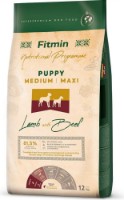 Hrană uscată pentru câini Fitmin Puppy Medium/Maxi Lamb & Beef 12kg