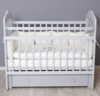 Кроватка Incanto Pali (KR-0017/4С) Grey фото №2 — интернет-магазин Desire.md