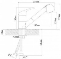 Смеситель для кухни Dr.Gans Sonata 319.04L.1223.406 Terracota фото №2 — интернет-магазин Desire.md