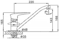 Baterie bucătărie Frap F4948 imaginea #2 — magazin online Desire.md