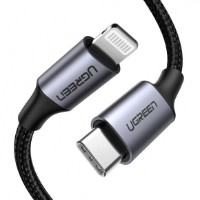 Cablu USB Ugreen Type-C to Lightning 3A 1.5m US304 Black (60760) imaginea #1 — magazin online Desire.md
