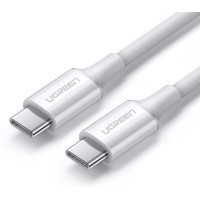 Cablu USB Ugreen Type-C to Type-C 5A 100W 1m US300 White (60551)