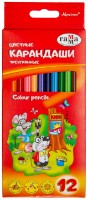 Набор цветных карандашей Gamma 12pcs Cartoons