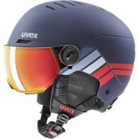 Cască Uvex Rocket Junior 54-58 Navy/Red Stripes Mat imaginea #1 — magazin online Desire.md