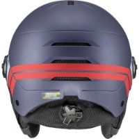 Cască Uvex Rocket Junior 54-58 Navy/Red Stripes Mat imaginea #3 — magazin online Desire.md