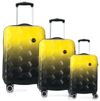 Комплект чемоданов CCS 5226 Set Black-Yellow