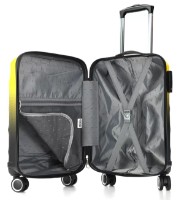 Комплект чемоданов CCS 5226 Set Black-Yellow