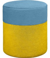 Fotoliu moale Edka 45cm M101+ M21 Galben Ocru+Albastru Deschis imaginea #1 — magazin online Desire.md