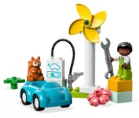 Set de construcție Lego Duplo: Wind Turbine and Electric Car (10985)