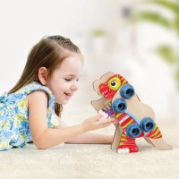 Конструктор Quercetti Wood Dino (80731) фото №5 — интернет-магазин Desire.md