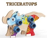 Конструктор Quercetti Wood Dino (80731) фото №3 — интернет-магазин Desire.md