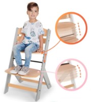 Стульчик для кормления Kinderkraft Enock Grey (KHENOC0PGRY0000) фото №3 — интернет-магазин Desire.md