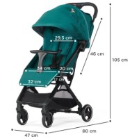 Коляска Kinderkraft Nature Vibes Nubi Green (KSNUBINAGRE0000) фото №4 — интернет-магазин Desire.md