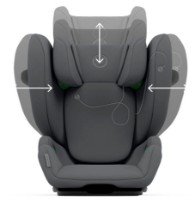 Детское автокресло Cybex Solution G i-Fix Lava Grey фото №3 — интернет-магазин Desire.md