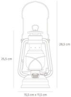 Lanterna Feuerhand Hurricane Lantern 276 Olive (276-BW) imaginea #2 — magazin online Desire.md