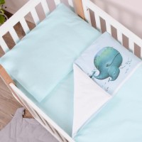 Lenjerie de pat pentru copii Veres Menthol Whale (154.7.08)