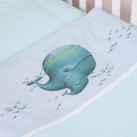 Lenjerie de pat pentru copii Veres Menthol Whale (154.7.08) imaginea #2 — magazin online Desire.md