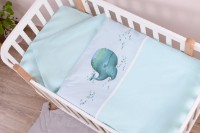 Lenjerie de pat pentru copii Veres Menthol Whale (154.7.08) imaginea #5 — magazin online Desire.md