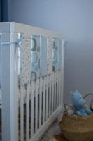 Protectie laterala pentru patut Veres Sleepy Moon Blue 6pcs (154.03.06) imaginea #4 — magazin online Desire.md