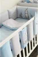 Protectie laterala pentru patut Veres Summer Bunny Blue 6pcs (154.05.10) imaginea #2 — magazin online Desire.md