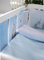 Protectie laterala pentru patut Veres Summer Bunny Blue 6pcs (154.05.10) imaginea #4 — magazin online Desire.md