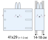 Protectie laterala pentru patut Veres Summer Bunny Blue 6pcs (154.05.10) imaginea #5 — magazin online Desire.md