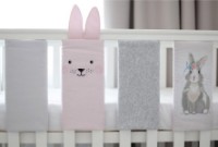 Protectie laterala pentru patut Veres Summer Bunny Pink 6pcs (154.05.11) imaginea #4 — magazin online Desire.md