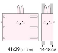 Protectie laterala pentru patut Veres Summer Bunny Pink 6pcs (154.05.11) imaginea #5 — magazin online Desire.md