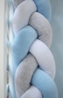 Protectie laterala pentru patut Veres White/Blue/Grey (154.02.14) imaginea #4 — magazin online Desire.md