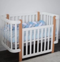 Protectie laterala pentru patut Veres White/Blue/Grey (154.02.14) imaginea #3 — magazin online Desire.md