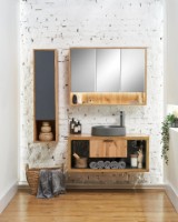 Шкаф с зеркалом Sanmaximus 102 1000 Taho LED фото №3 — интернет-магазин Desire.md