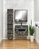 Шкаф с зеркалом Sanmaximus 102 800 Nero LED фото №3 — интернет-магазин Desire.md