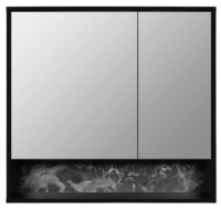 Шкаф с зеркалом Sanmaximus 102 800 Nero LED фото №1 — интернет-магазин Desire.md