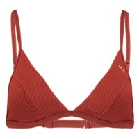 Лиф Puma Swim Women Ribbed Triangle Top 1P Brown Combo M фото №1 — интернет-магазин Desire.md