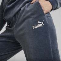 Pantaloni spotivi de dame Puma Ess+ Velour Pants Cl Evening Sky S