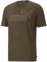 Мужская футболка Puma Ess+ Big Outline Tee Deep Olive XXL