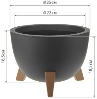 Цветочный горшок M Plastik Флориан М3186 фото №3 — интернет-магазин Desire.md