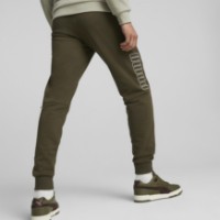 Pantaloni spotivi pentru bărbați Puma Power Sweatpants Fl Cl Deep Olive L