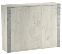 Комод ML-Mobila Гамма 13 глухой 1600 МЛ Дуб Крафт Белый