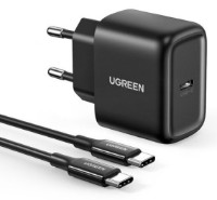 Зарядное устройство Ugreen Type-C to Type-C 25W Black (50581) фото №1 — интернет-магазин Desire.md